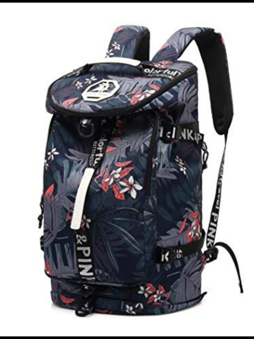 Waterproof Gym Duffle Bag Backpack 4-Way with Shoe Compartment Laptop